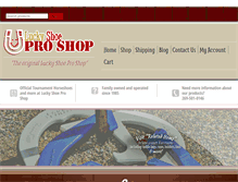 Tablet Screenshot of luckyshoeproshop.com